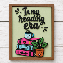 OL6159 - MDF Doodle Book / Reading Quote Book Stack Plaque