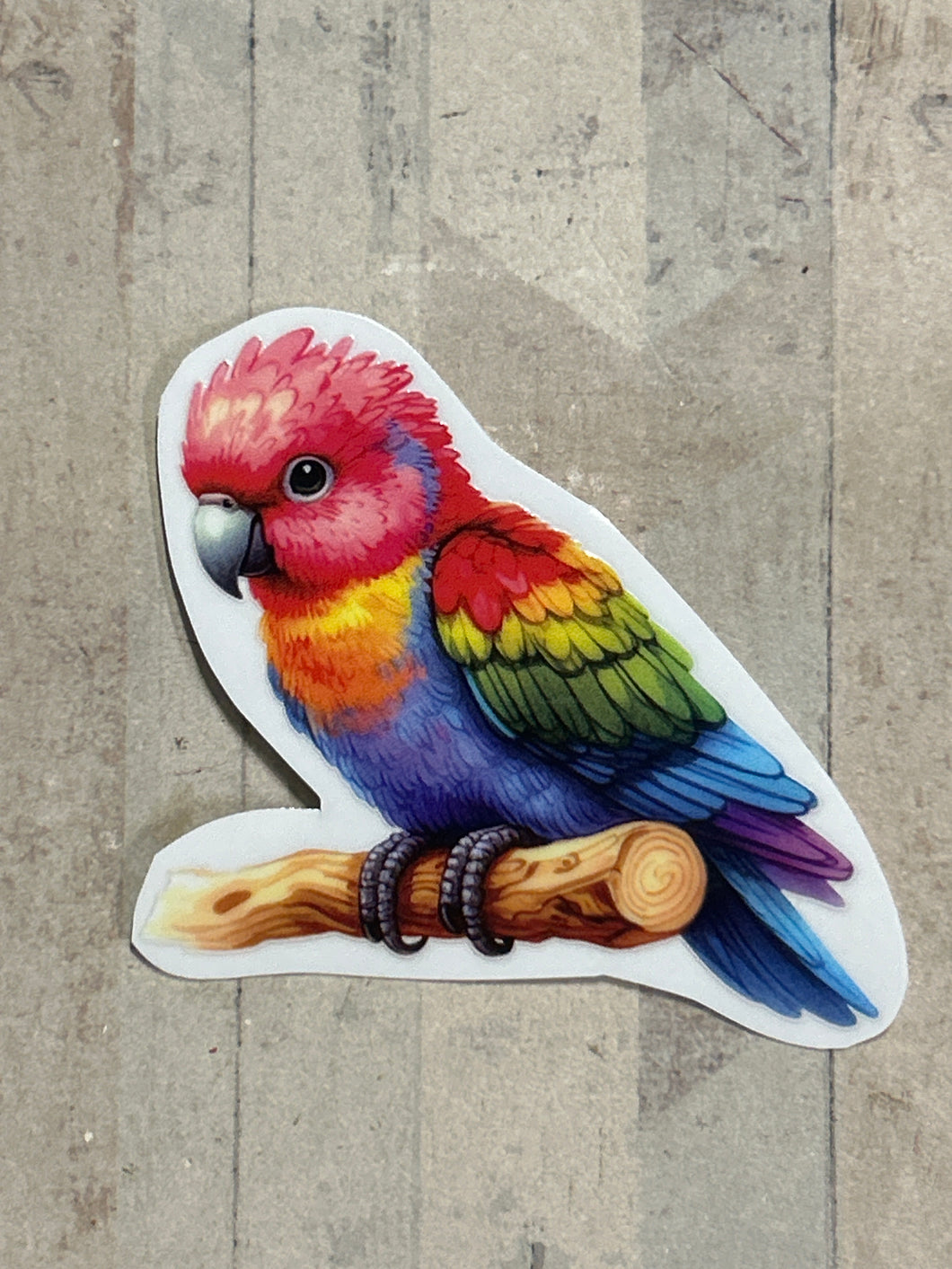 UV764 - UVDTF - Decal only - Cute Bright Bird - Olifantjie - Wooden - MDF - Lasercut - Blank - Craft - Kit - Mixed Media - UK