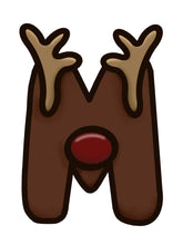OL3996 - MDF Reindeer Initial Hanging Bauble A-Z in drop down - Olifantjie - Wooden - MDF - Lasercut - Blank - Craft - Kit - Mixed Media - UK