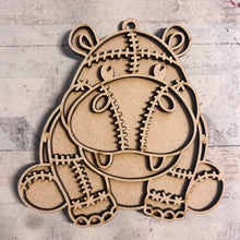OL6089 - Wall Plaques upto 60cm (optional backing + hanging) - Patchwork Character Collection - select one - Olifantjie - Wooden - MDF - Lasercut - Blank - Craft - Kit - Mixed Media - UK