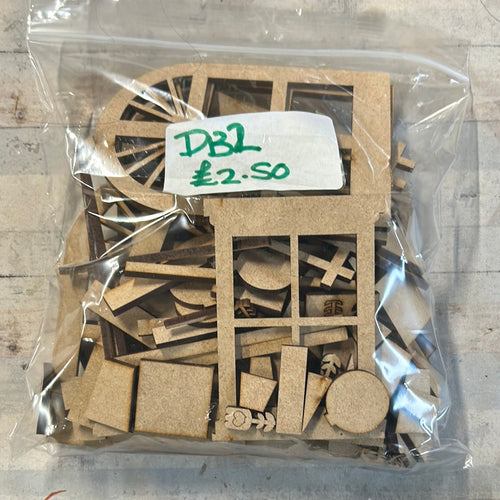 Sale doors and windows CC72 - Olifantjie - Wooden - MDF - Lasercut - Blank - Craft - Kit - Mixed Media - UK