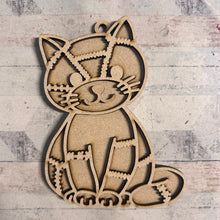 OL6089 - Wall Plaques upto 60cm (optional backing + hanging) - Patchwork Character Collection - select one - Olifantjie - Wooden - MDF - Lasercut - Blank - Craft - Kit - Mixed Media - UK