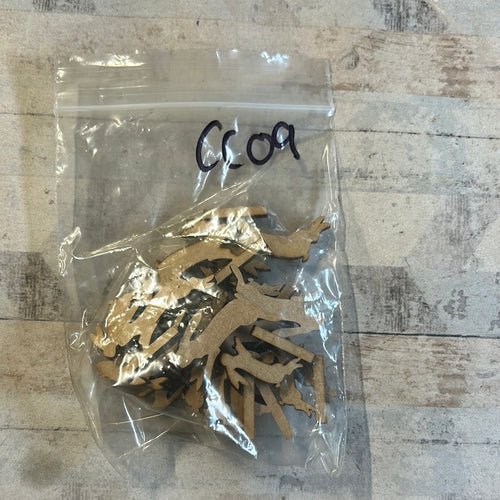 Sale CC09 mini bunnies - Olifantjie - Wooden - MDF - Lasercut - Blank - Craft - Kit - Mixed Media - UK