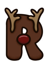 OL3996 - MDF Reindeer Initial Hanging Bauble A-Z in drop down - Olifantjie - Wooden - MDF - Lasercut - Blank - Craft - Kit - Mixed Media - UK