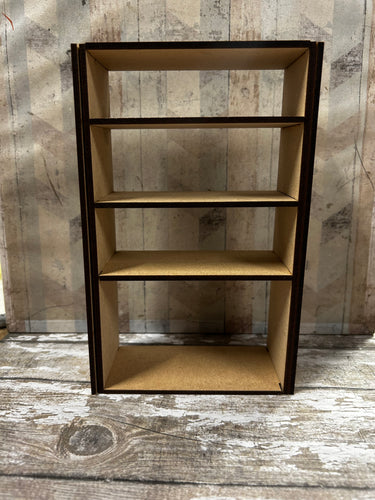 OL4467 MDF Freestanding Bookcase - Olifantjie - Wooden - MDF - Lasercut - Blank - Craft - Kit - Mixed Media - UK