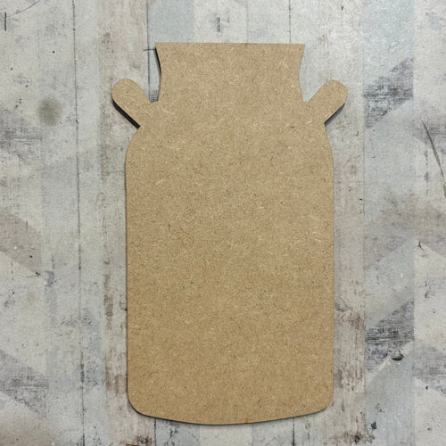 PL075 - MDF Blank Plaque - Optional Hanging - Milk Churn 1 - Olifantjie - Wooden - MDF - Lasercut - Blank - Craft - Kit - Mixed Media - UK