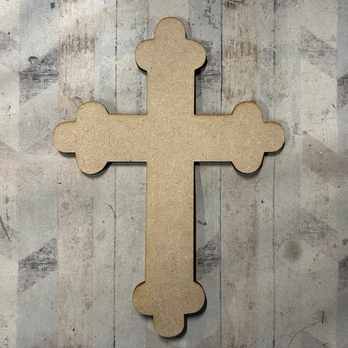 OL4717 - MDF cross 19.5cm high - Olifantjie - Wooden - MDF - Lasercut - Blank - Craft - Kit - Mixed Media - UK