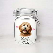 UV322 - Personalised Dog Treat UVDTF Decal with optional Heart colour - Golden Doodle - Olifantjie - Wooden - MDF - Lasercut - Blank - Craft - Kit - Mixed Media - UK