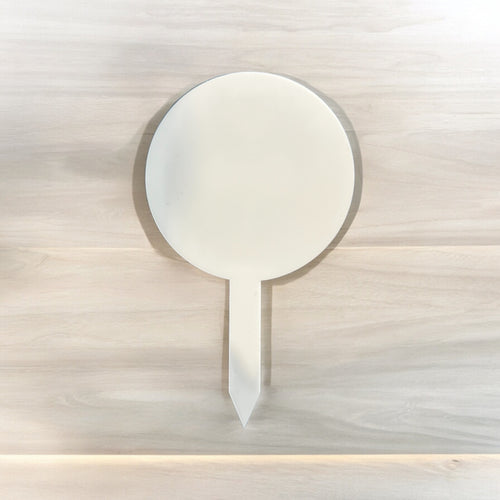 OL5135 Acrylic Circle on stake - Olifantjie - Wooden - MDF - Lasercut - Blank - Craft - Kit - Mixed Media - UK