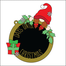 OL3573- MDF Christmas Female Gnome  Christmas Countdown - Olifantjie - Wooden - MDF - Lasercut - Blank - Craft - Kit - Mixed Media - UK