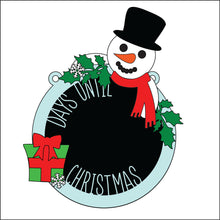 OL3576- MDF Snowman Christmas Countdown - Olifantjie - Wooden - MDF - Lasercut - Blank - Craft - Kit - Mixed Media - UK