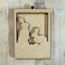 OL5003 - MDF Photo frame Silhouette Family - Pets - 8 versions see pictures MDF only - Olifantjie - Wooden - MDF - Lasercut - Blank - Craft - Kit - Mixed Media - UK