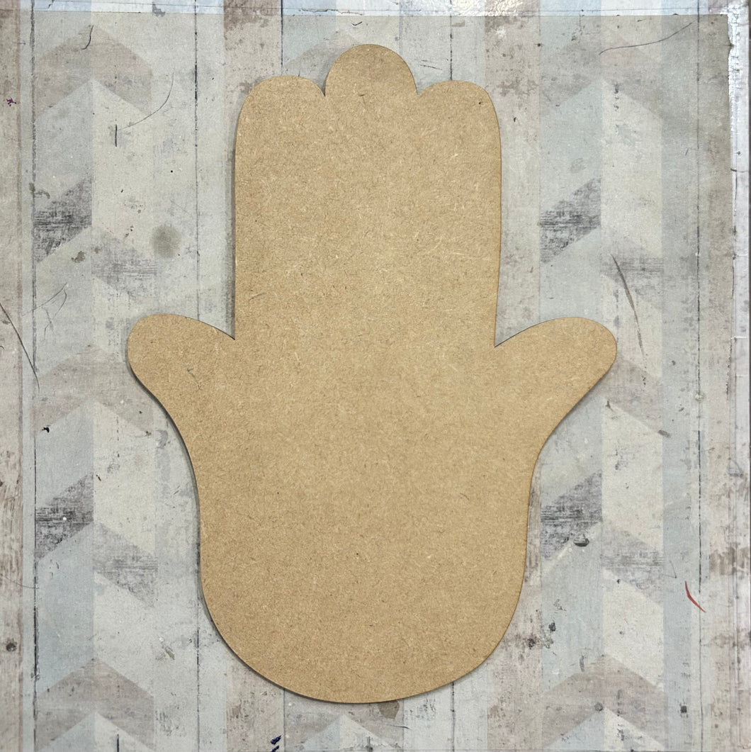 PL054 - MDF Blank Plaque - Optional Hanging - Hand - Olifantjie - Wooden - MDF - Lasercut - Blank - Craft - Kit - Mixed Media - UK
