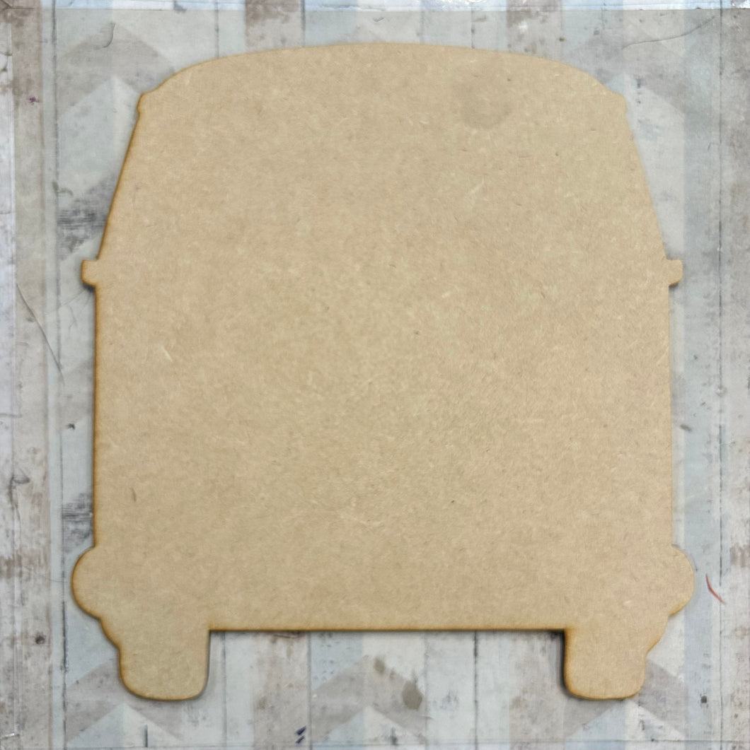 PL059 - MDF Blank Plaque - Optional Hanging - Camper - Olifantjie - Wooden - MDF - Lasercut - Blank - Craft - Kit - Mixed Media - UK