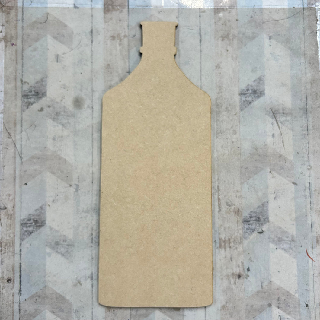 PL065 - MDF Blank Plaque - Optional Hanging - Gin Bottle - Olifantjie - Wooden - MDF - Lasercut - Blank - Craft - Kit - Mixed Media - UK