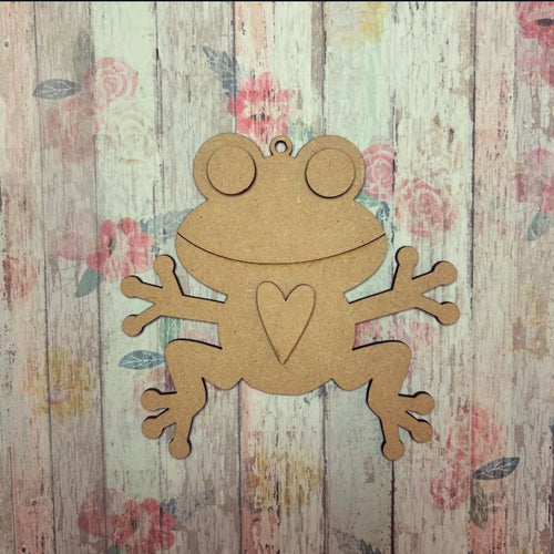 NO519 - MDF Magnet Size Simple Frog - Olifantjie - Wooden - MDF - Lasercut - Blank - Craft - Kit - Mixed Media - UK