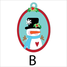 NO799 - MDF Oval Frame Christmas Hangings (2 sizes 5 options) - Olifantjie - Wooden - MDF - Lasercut - Blank - Craft - Kit - Mixed Media - UK