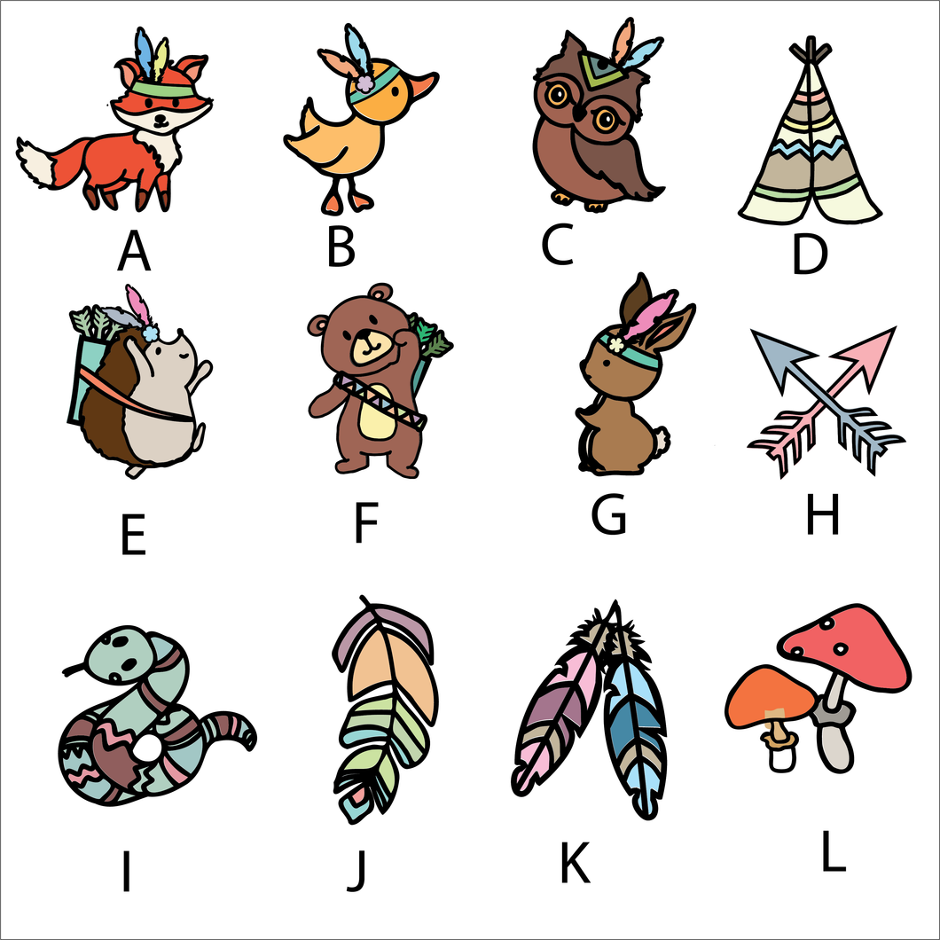 OL5584 - Wall Plaques upto 60cm (optional backing + hanging) - Tribal Animals - select one - Olifantjie - Wooden - MDF - Lasercut - Blank - Craft - Kit - Mixed Media - UK