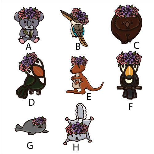 OL5969 - Wall Plaques upto 60cm (optional backing + hanging) - Mixed Floral Animal Characters Outback Tropical - select one - Olifantjie - Wooden - MDF - Lasercut - Blank - Craft - Kit - Mixed Media - UK