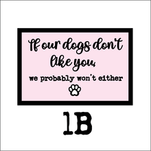 OL6139 - MDF Dog Quote Signs - 6 options - Olifantjie - Wooden - MDF - Lasercut - Blank - Craft - Kit - Mixed Media - UK