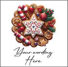 UV335 - UVDTF - DECAL ONLY - Personalised Christmas Cookies 3 - Olifantjie - Wooden - MDF - Lasercut - Blank - Craft - Kit - Mixed Media - UK