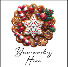 UV335 - UVDTF - DECAL ONLY - Personalised Christmas Cookies 3 - Olifantjie - Wooden - MDF - Lasercut - Blank - Craft - Kit - Mixed Media - UK