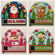 NO807 - MDF Christmas Character Chalkboard Collection - choose one - Olifantjie - Wooden - MDF - Lasercut - Blank - Craft - Kit - Mixed Media - UK