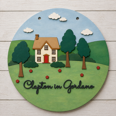 OL6149 - MDF Personalised Country House Scene - Layered Version