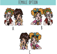 OL6150 - MDF Doodle Female Quote Duo - Choose quote and pair - Olifantjie - Wooden - MDF - Lasercut - Blank - Craft - Kit - Mixed Media - UK