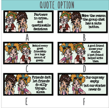 OL6150 - MDF Doodle Female Quote Duo - Choose quote and pair - Olifantjie - Wooden - MDF - Lasercut - Blank - Craft - Kit - Mixed Media - UK
