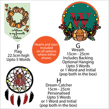 OL6097 - MDF Patchwork Autumn Halloween Doodle Collection - choose one product and character type - Olifantjie - Wooden - MDF - Lasercut - Blank - Craft - Kit - Mixed Media - UK