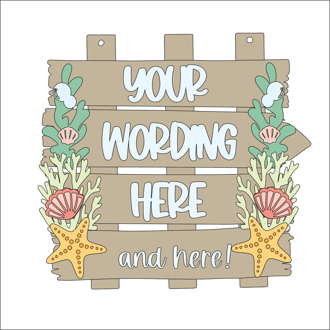 OL5113 - MDF Nautical Personalised Layered Plank Plaque - Olifantjie - Wooden - MDF - Lasercut - Blank - Craft - Kit - Mixed Media - UK