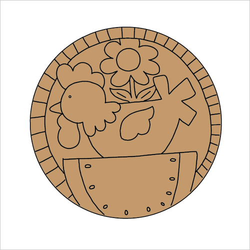 NO291 - MDF 2 Sizes  Magnet sized Engraved - Chicken Magnet 1 - Olifantjie - Wooden - MDF - Lasercut - Blank - Craft - Kit - Mixed Media - UK