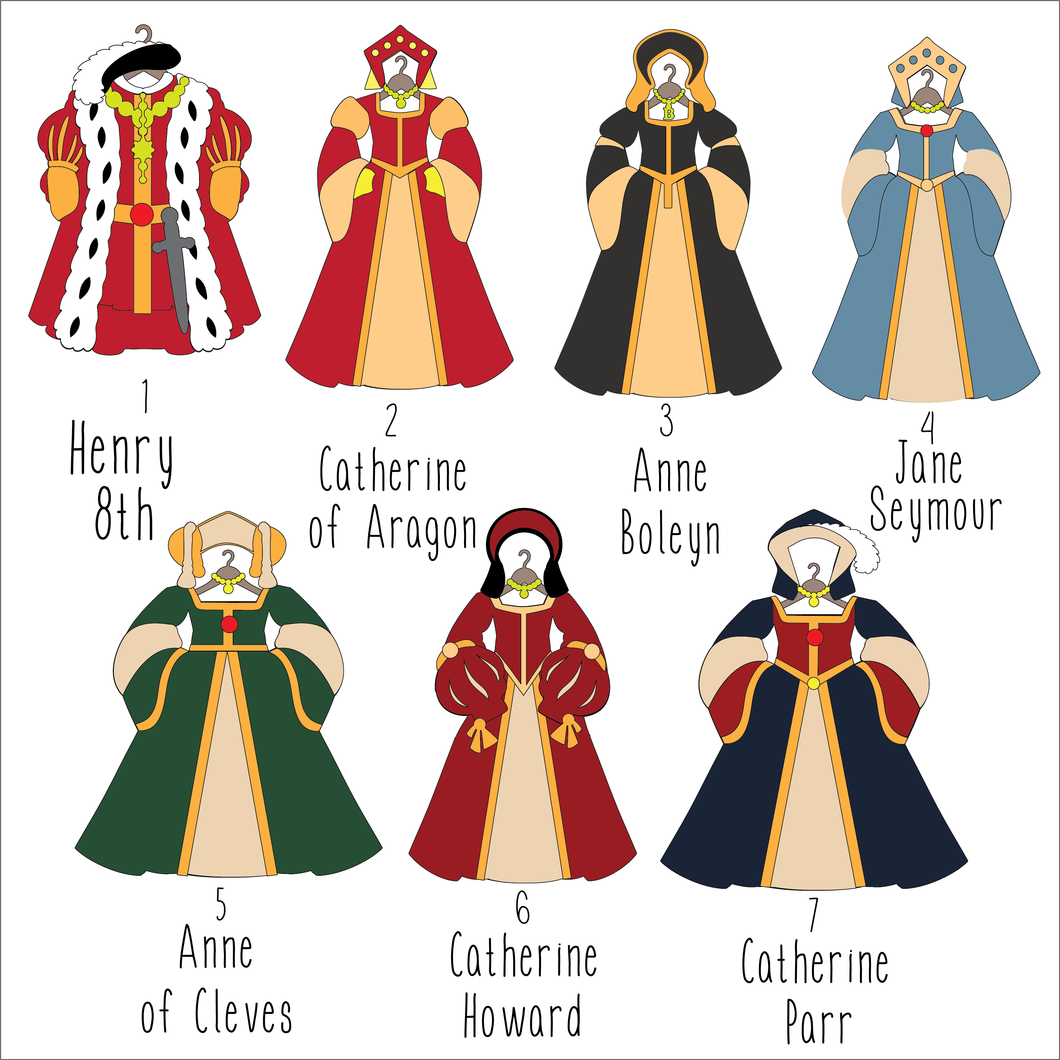OL6165 - Wall Plaques upto 60cm (optional hanging) - Henry 8th and Wives Layered Collection - select one