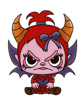 OL3344 - MDF - Devil Female  Child  - Creepy Halloween Optional Hanging Doodle Kit - Olifantjie - Wooden - MDF - Lasercut - Blank - Craft - Kit - Mixed Media - UK