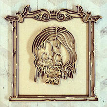 OL3258 - MDF - Bleeding Girl - Creepy Halloween Frame Optional Hanging Doodle Kit - Olifantjie - Wooden - MDF - Lasercut - Blank - Craft - Kit - Mixed Media - UK