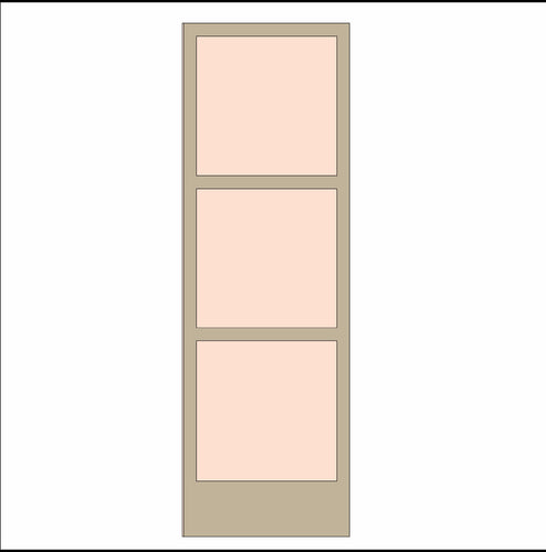 OL3264 - MDF Instant photo style Frame - Portrait Triple Photo - Mix and Match Inserts- Optional Hanging - Olifantjie - Wooden - MDF - Lasercut - Blank - Craft - Kit - Mixed Media - UK