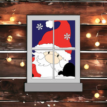 OL3360 - MDF Themed Window - 1 Layer Engraved Detail - Santa - Olifantjie - Wooden - MDF - Lasercut - Blank - Craft - Kit - Mixed Media - UK