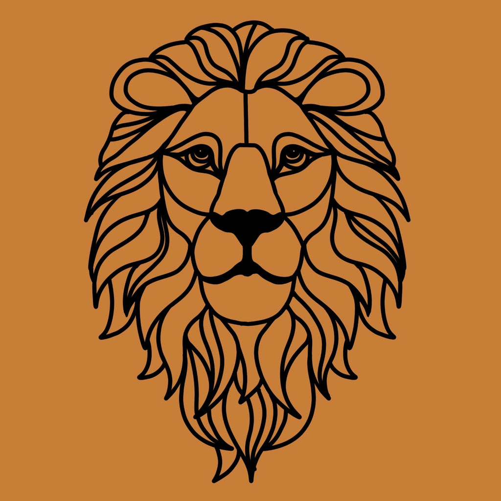 Basic Shape Lion OL3448 - Geometric shape (optional backing) - Lion – Olifantjie