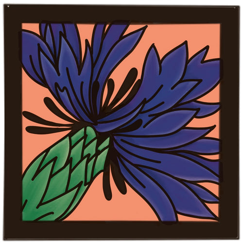 OL3298   - MDF Ladder Insert Tile - Doodle Flower 5 - Olifantjie - Wooden - MDF - Lasercut - Blank - Craft - Kit - Mixed Media - UK
