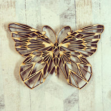 OL4139 - Geometric shape (optional backing) - Butterfly - Olifantjie - Wooden - MDF - Lasercut - Blank - Craft - Kit - Mixed Media - UK