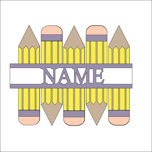 OL3224 - Personalised Pencil Hanging - Olifantjie - Wooden - MDF - Lasercut - Blank - Craft - Kit - Mixed Media - UK