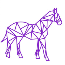 OL3433 - Geometric shape (optional backing) - Horse - Olifantjie - Wooden - MDF - Lasercut - Blank - Craft - Kit - Mixed Media - UK