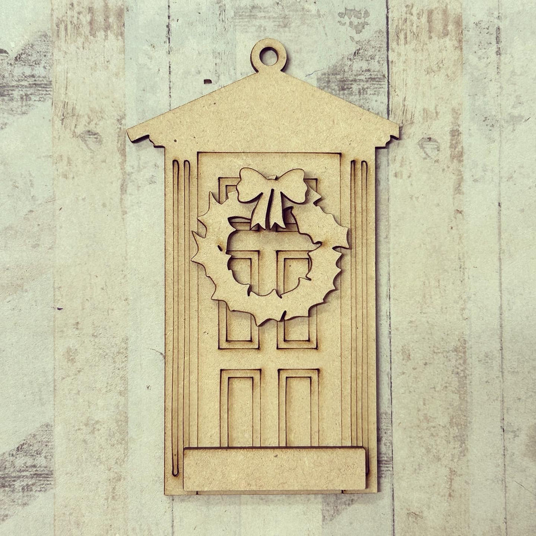 OL3398 - MDF Door Style 3 - option 1 - Olifantjie - Wooden - MDF - Lasercut - Blank - Craft - Kit - Mixed Media - UK