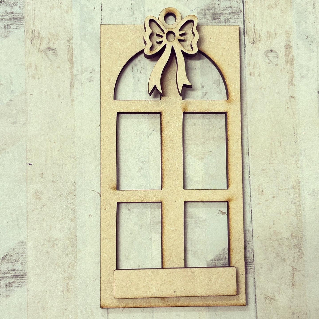 OL4003 - MDF Door Style 6 - option 4 - Olifantjie - Wooden - MDF - Lasercut - Blank - Craft - Kit - Mixed Media - UK