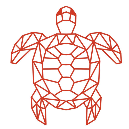 OL3445 - Geometric shape (optional backing) - Turtle - Olifantjie - Wooden - MDF - Lasercut - Blank - Craft - Kit - Mixed Media - UK