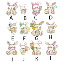 UV975 - UVDTF Easter Bunny Personalised Family Character Decal - For Victorian 1.7l Jar (not included) choice or Ikea/ Asda Kilner Jar - Olifantjie - Wooden - MDF - Lasercut - Blank - Craft - Kit - Mixed Media - UK