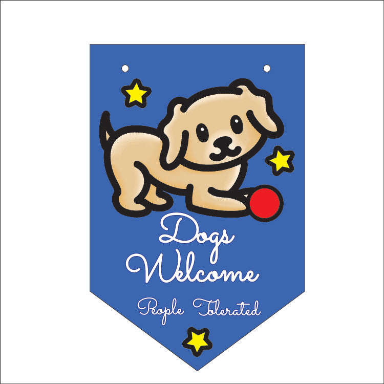 FG051 - MDF Themed Personalised Pennant Flag - MDF Doodle Cute Pet - Dog - Olifantjie - Wooden - MDF - Lasercut - Blank - Craft - Kit - Mixed Media - UK