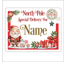 UV773 - UVDTF - DECAL ONLY - Personalised Northpole Christmas Eve Box Upto 4 names - Style 2 - Olifantjie - Wooden - MDF - Lasercut - Blank - Craft - Kit - Mixed Media - UK