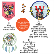 OL6141 - MDF Patchwork Monster Doodle Collection - choose one product and character type - Olifantjie - Wooden - MDF - Lasercut - Blank - Craft - Kit - Mixed Media - UK